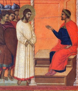 Pilate in his big scene